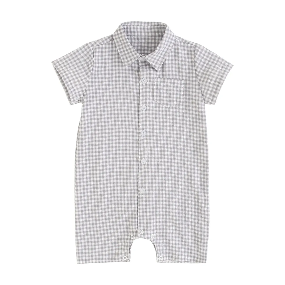 Baby Boys' Plaid Rompers