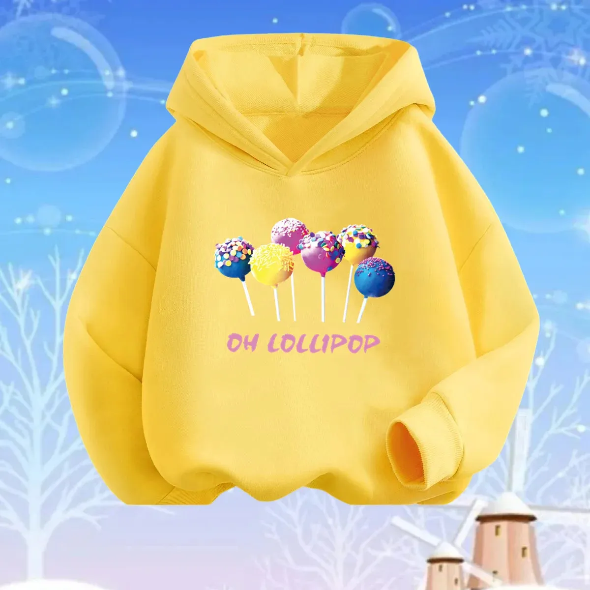 Baby Girls Lollipop Butterfly Unicorn Hoodies