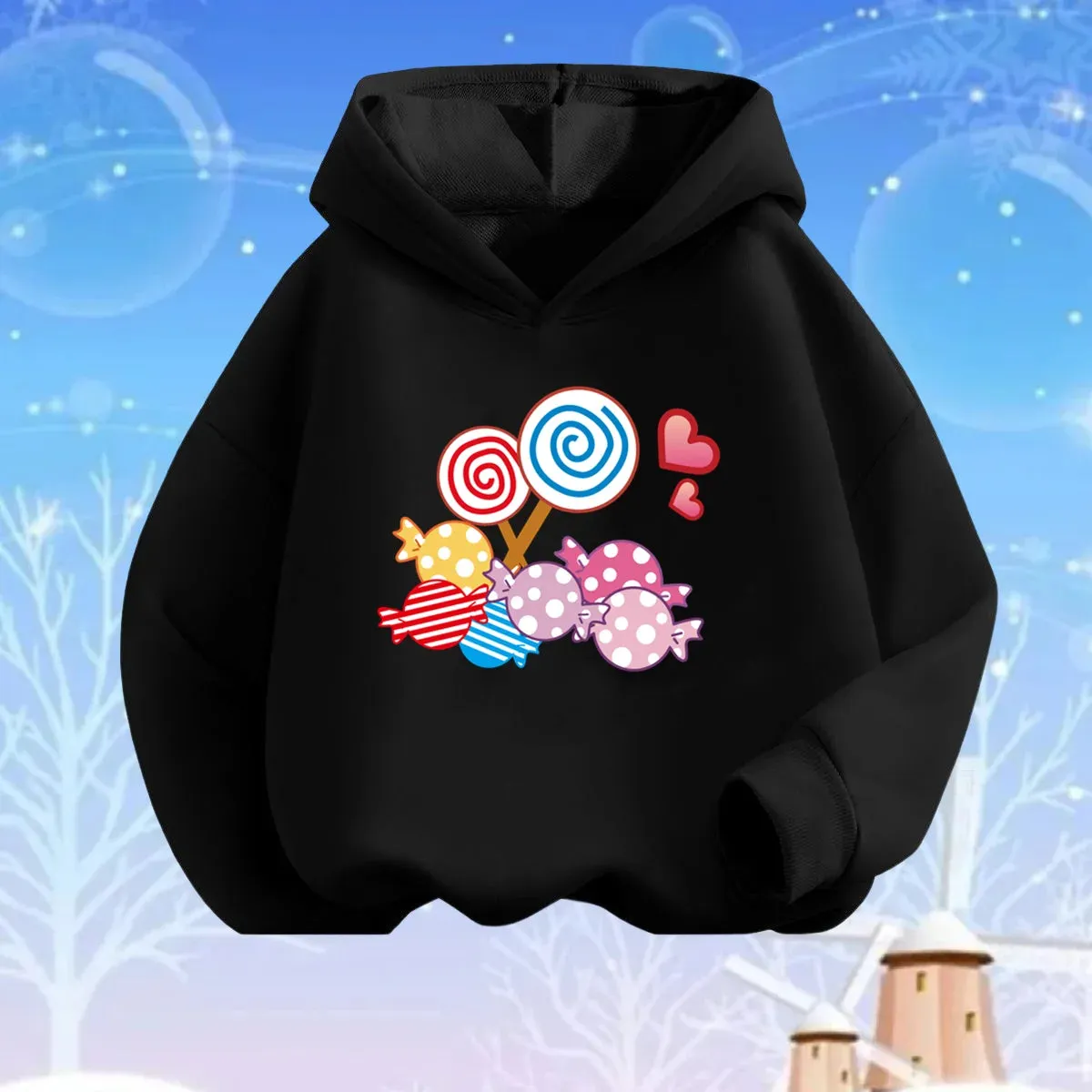 Baby Girls Lollipop Butterfly Unicorn Hoodies