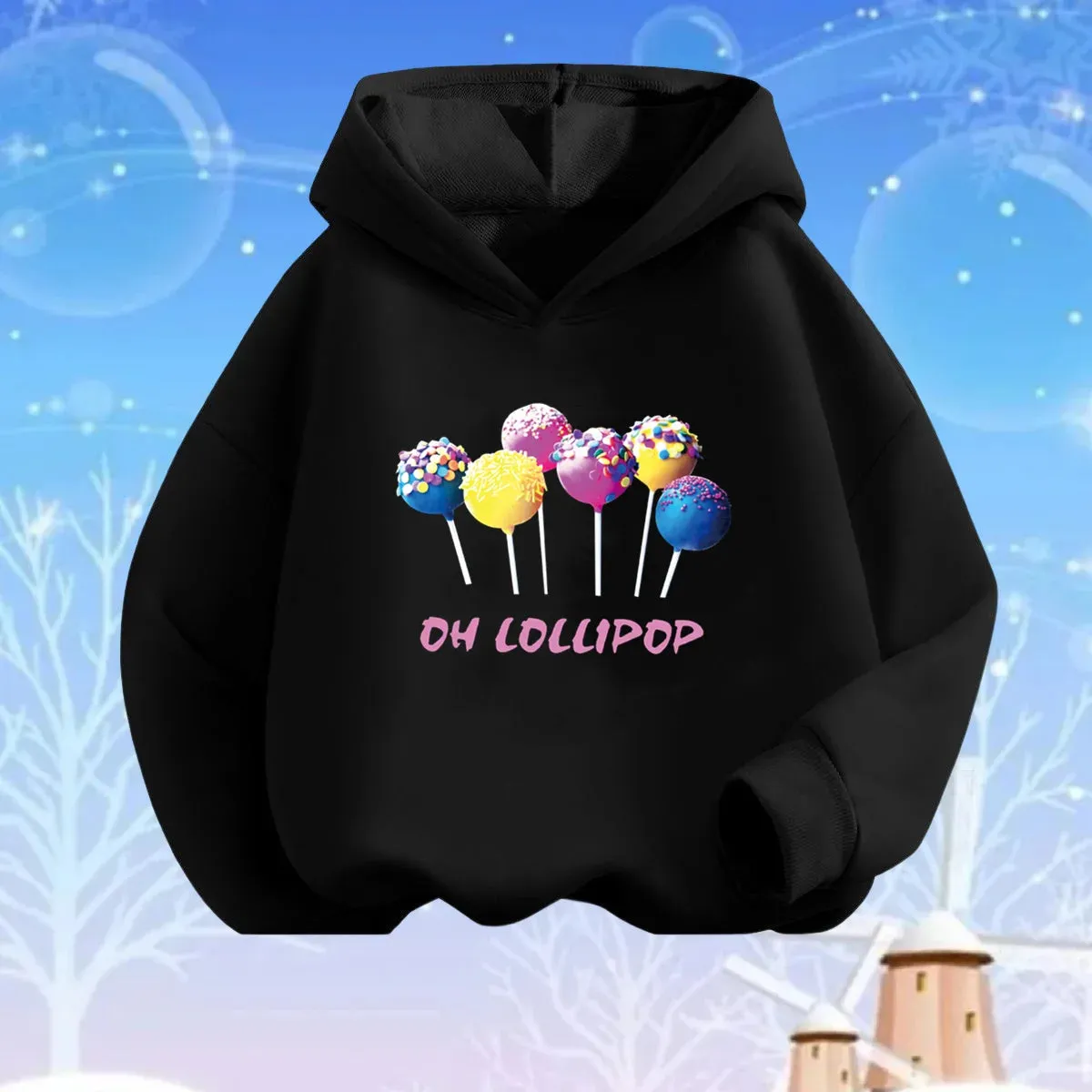 Baby Girls Lollipop Butterfly Unicorn Hoodies