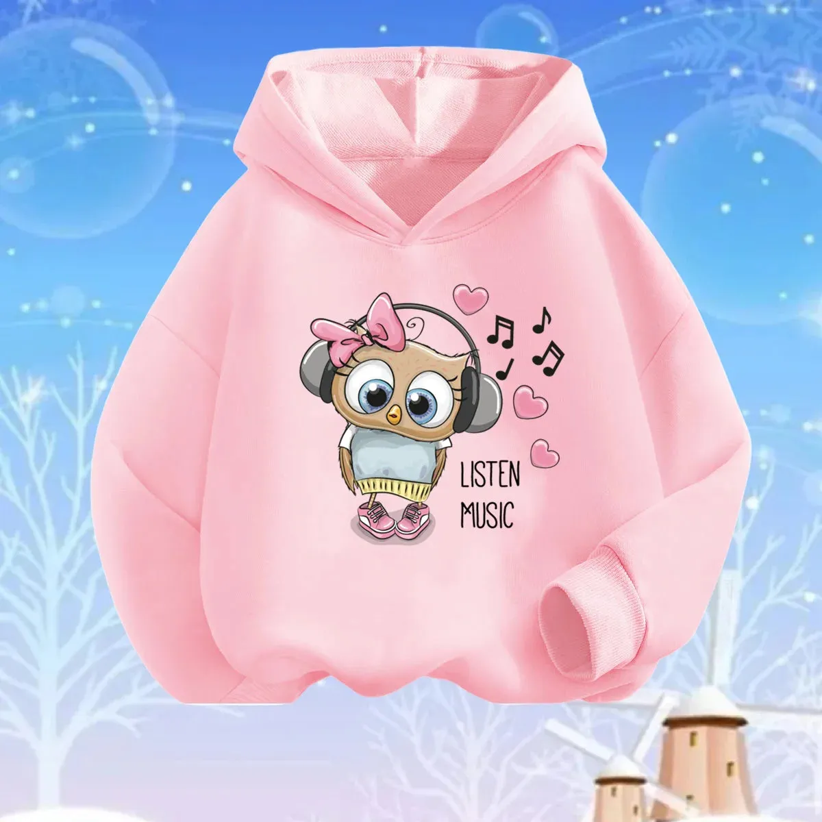 Baby Girls Lollipop Butterfly Unicorn Hoodies