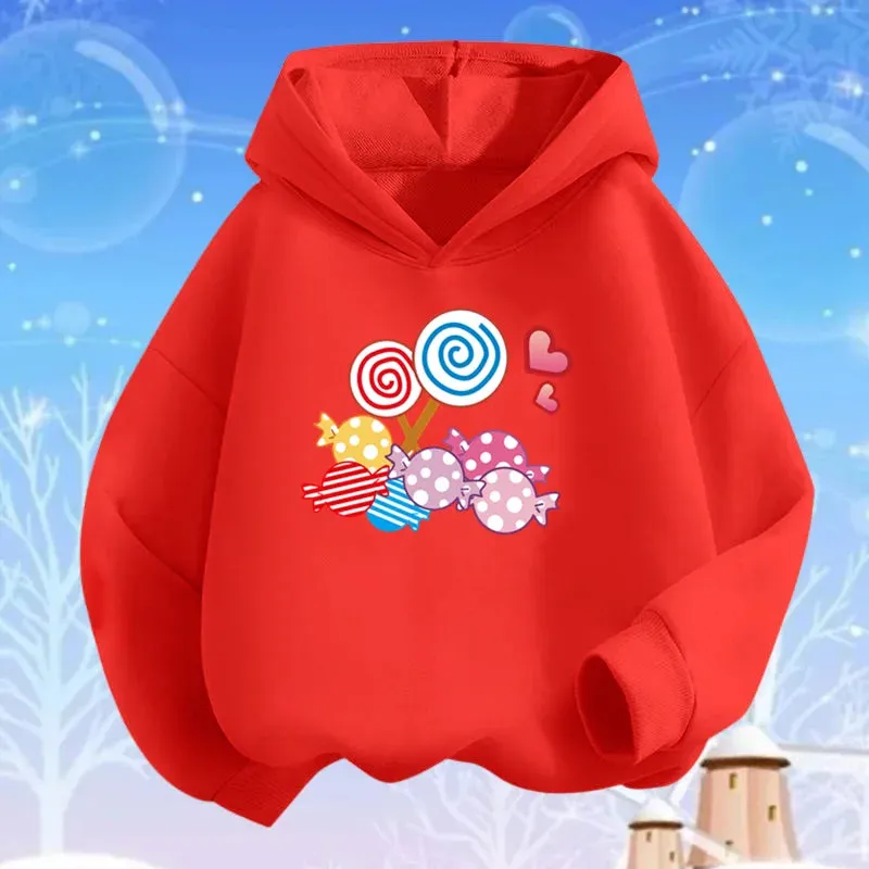 Baby Girls Lollipop Butterfly Unicorn Hoodies