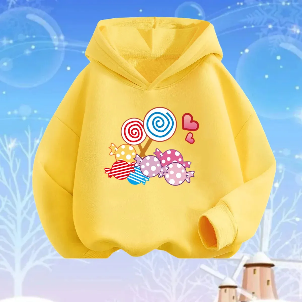 Baby Girls Lollipop Butterfly Unicorn Hoodies