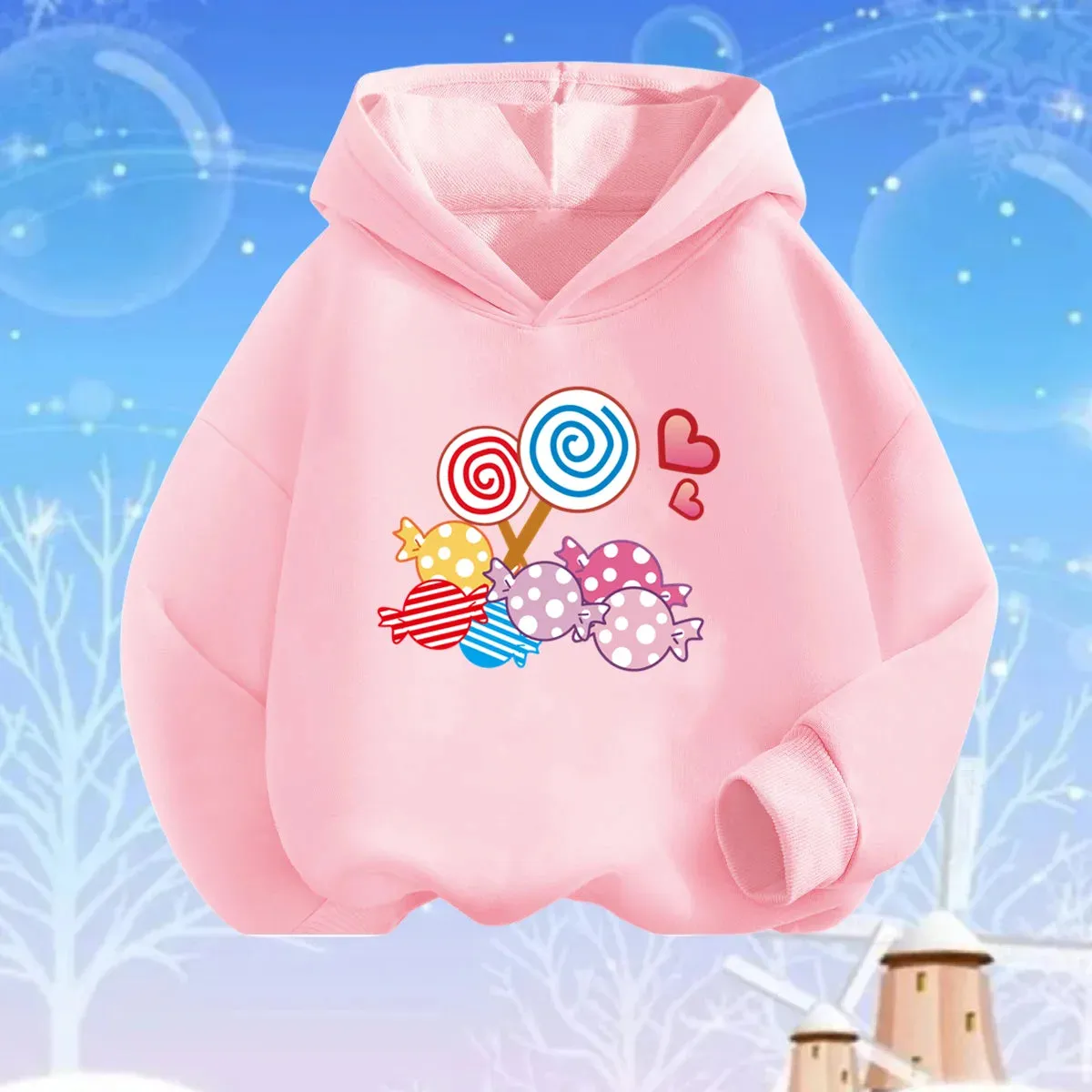 Baby Girls Lollipop Butterfly Unicorn Hoodies