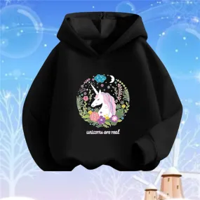 Baby Girls Lollipop Butterfly Unicorn Hoodies