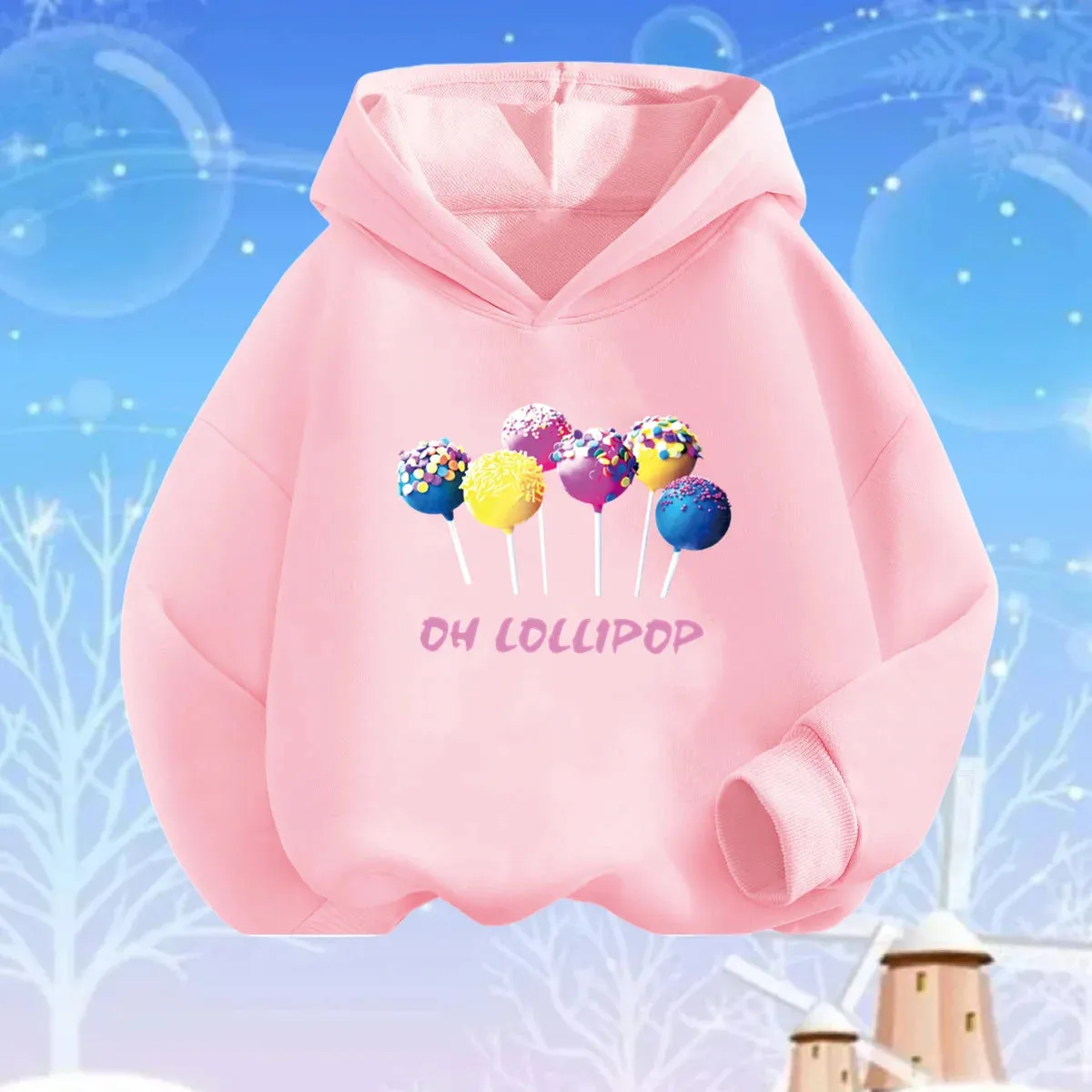 Baby Girls Lollipop Butterfly Unicorn Hoodies