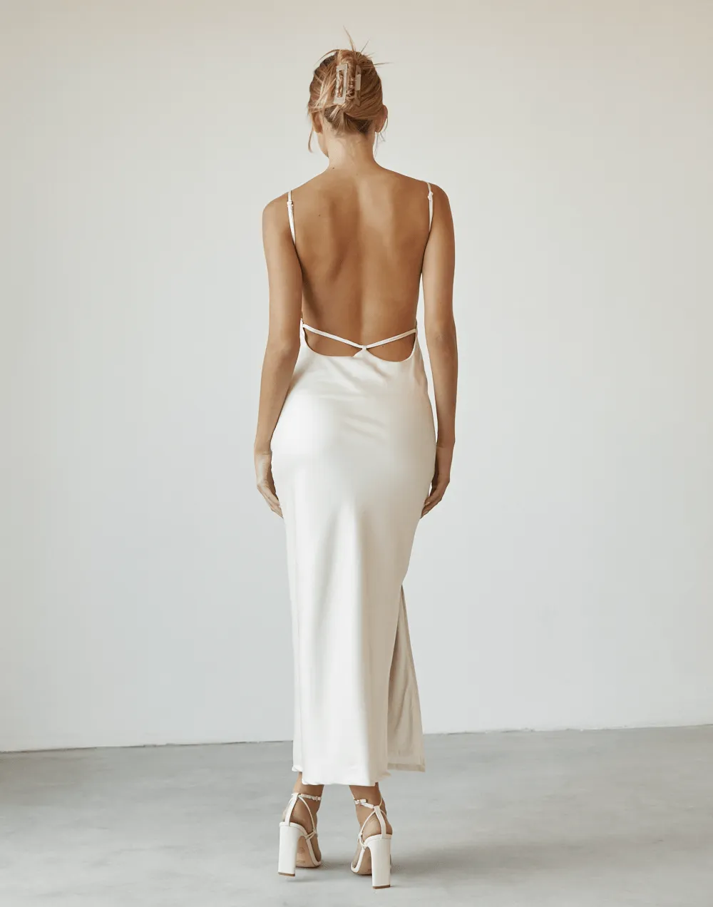 Captivate Maxi Dress (Cream)