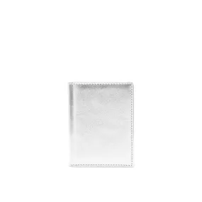 COMME des GARÇONS WALLETS Gold Line Bi-Fold Leather Wallet - Silver