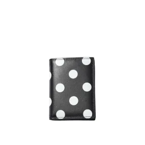 COMME des GARÇONS WALLETS Polka Dot Bi-Fold Leather Wallet - Black