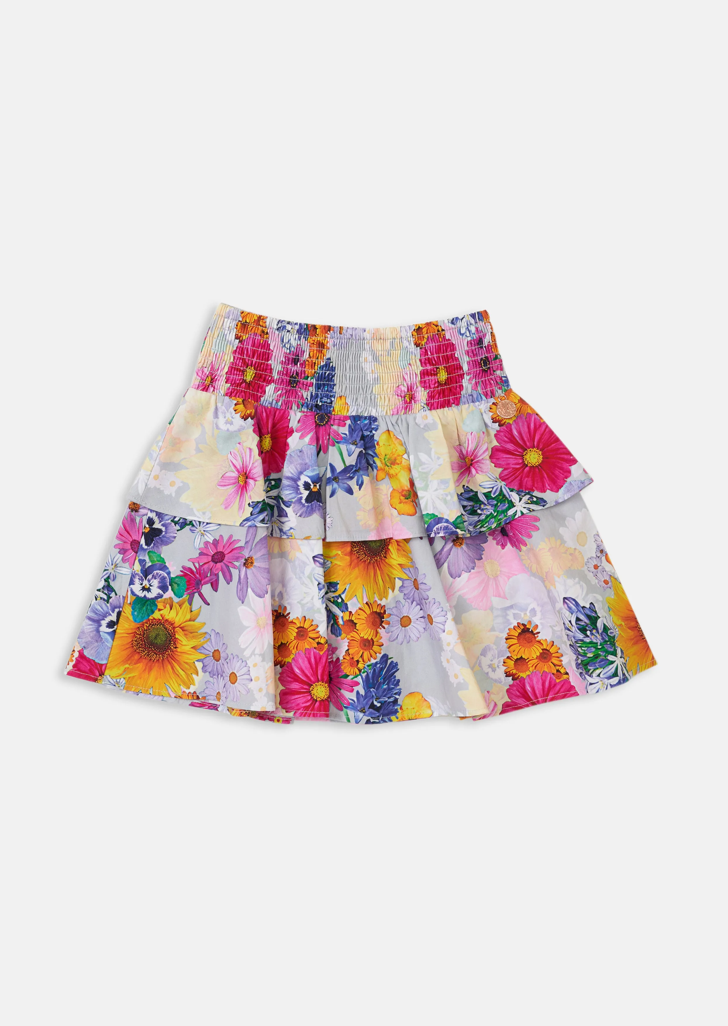 Eliza Shirred Flower Skirt