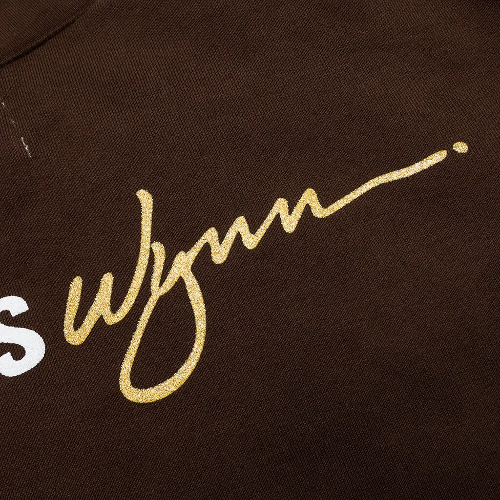 Feature x Wynn Logo Lock Up Hoodie - Bitter Chocolate