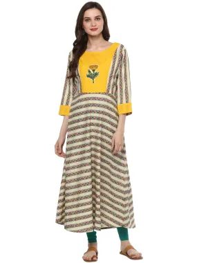 Floral Patch Kurta