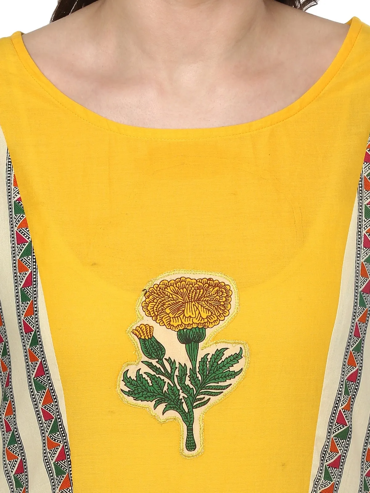 Floral Patch Kurta