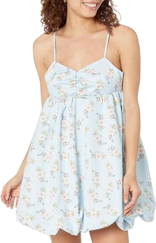 Free People Blue In A Bubble Mini Dress UK XS