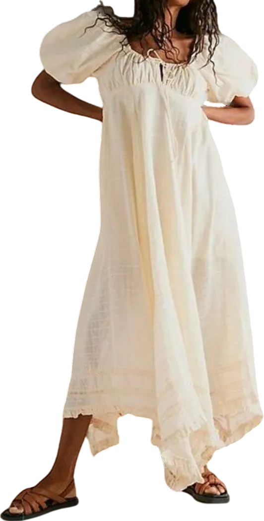 Free People Cream On My Level Maxi Dress UK M