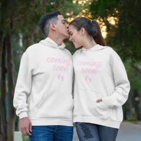 Gender Reveal Girl Couple Hoodies