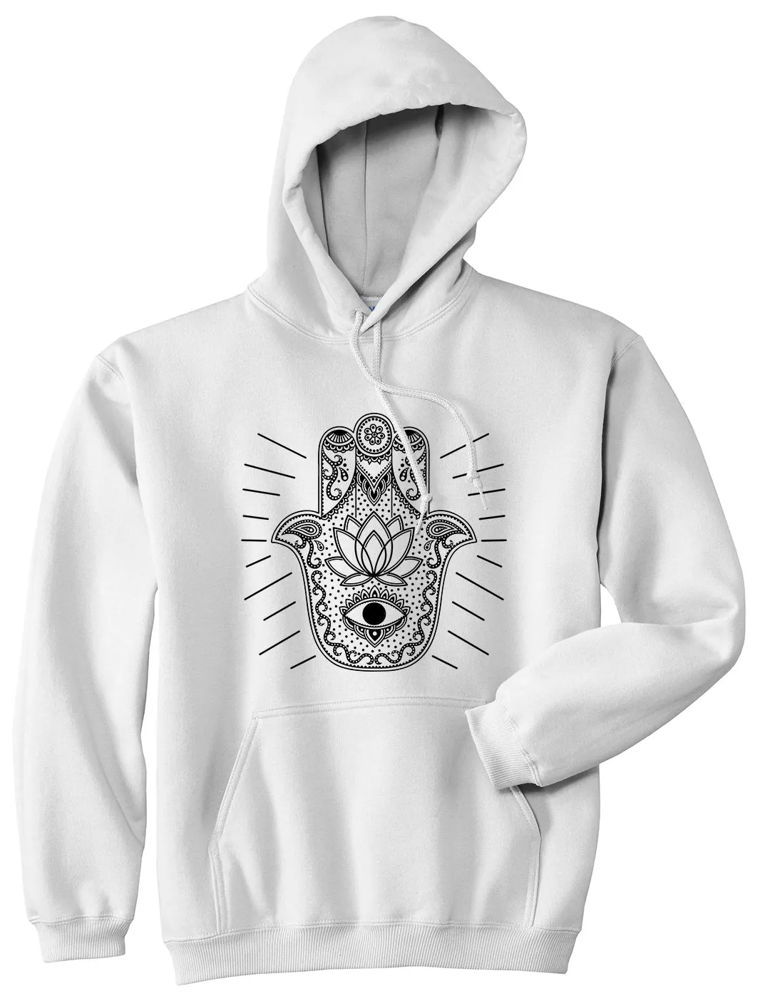 Hamsa Hand Of God Mens Pullover Hoodie