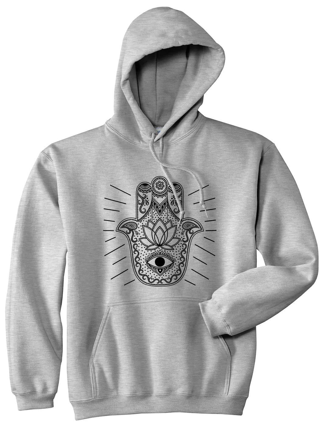 Hamsa Hand Of God Mens Pullover Hoodie