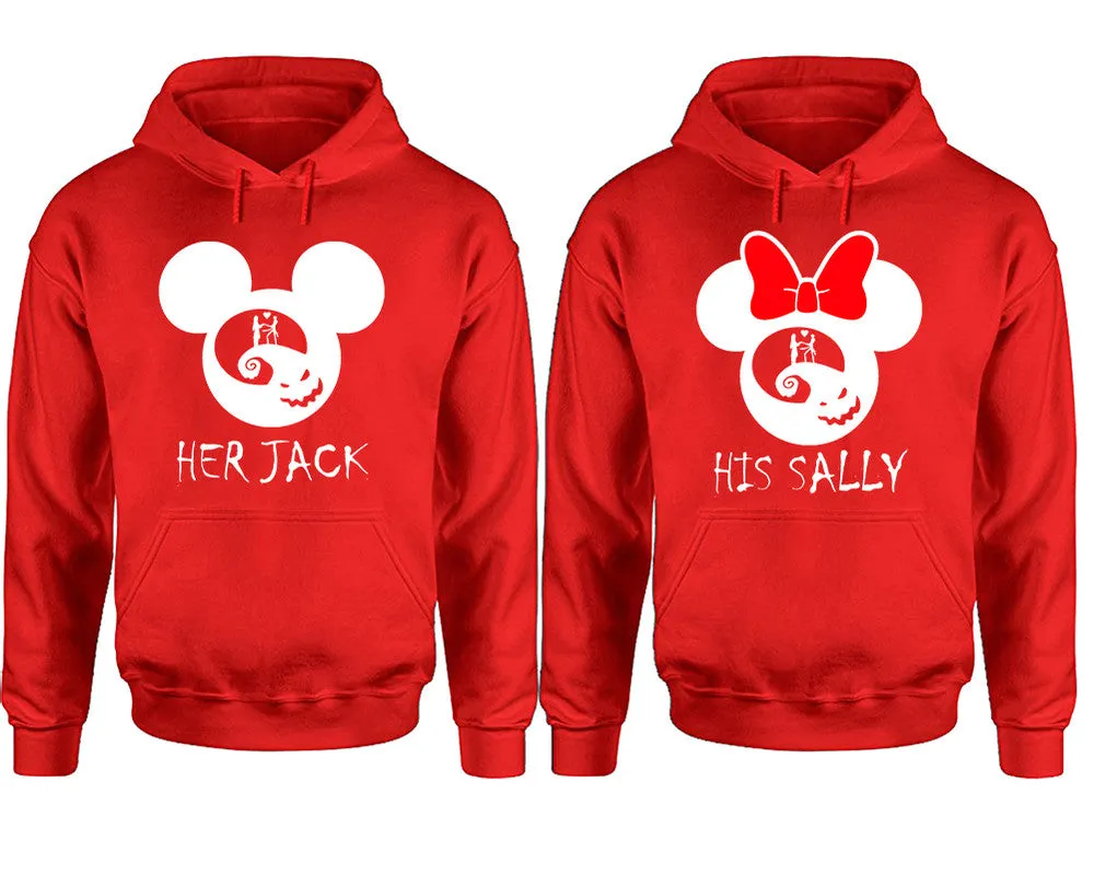 Her Jack His Sally Couple Matching Hoodies