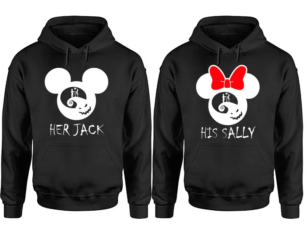 Her Jack His Sally Couple Matching Hoodies