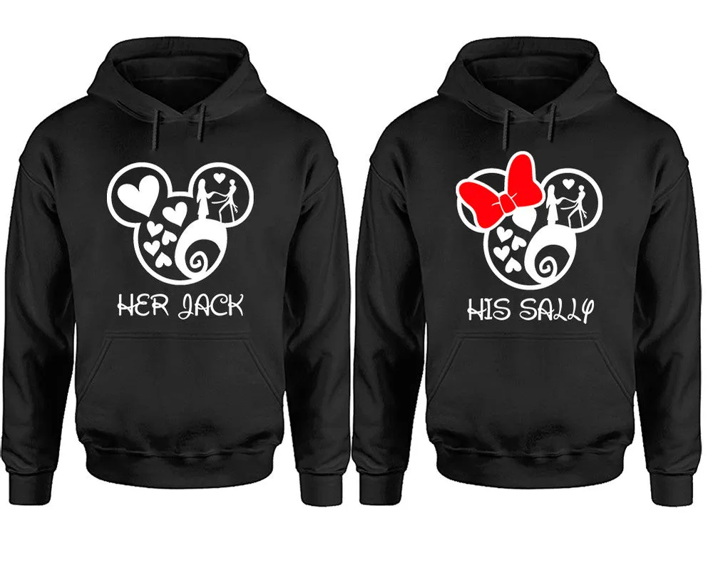 Her Jack His Sally Couple Matching Hoodies