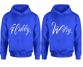 Hubby Wifey Couple Matching Pullover Hoodies