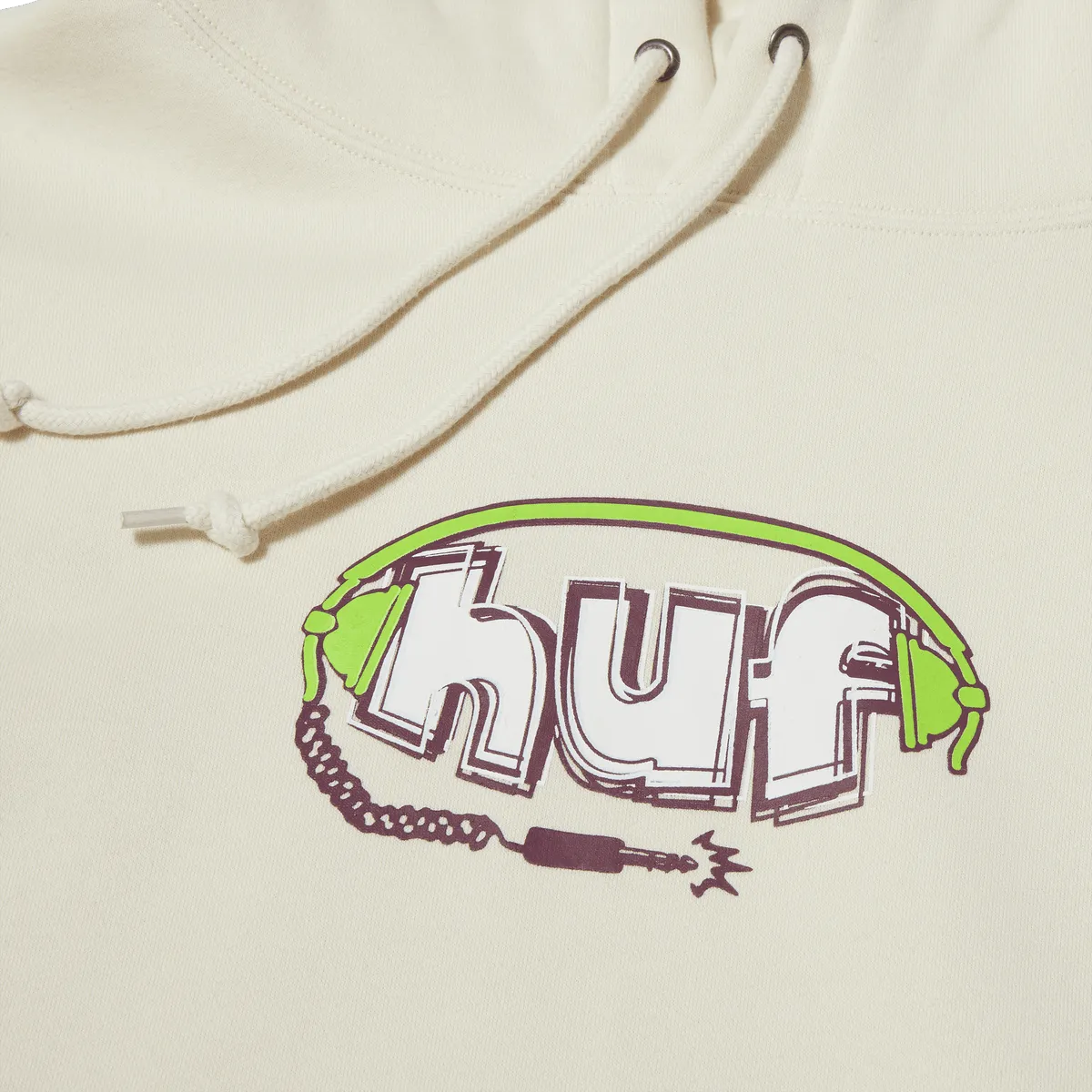 HUF PLUG ME IN P/O HOODIE-BONE