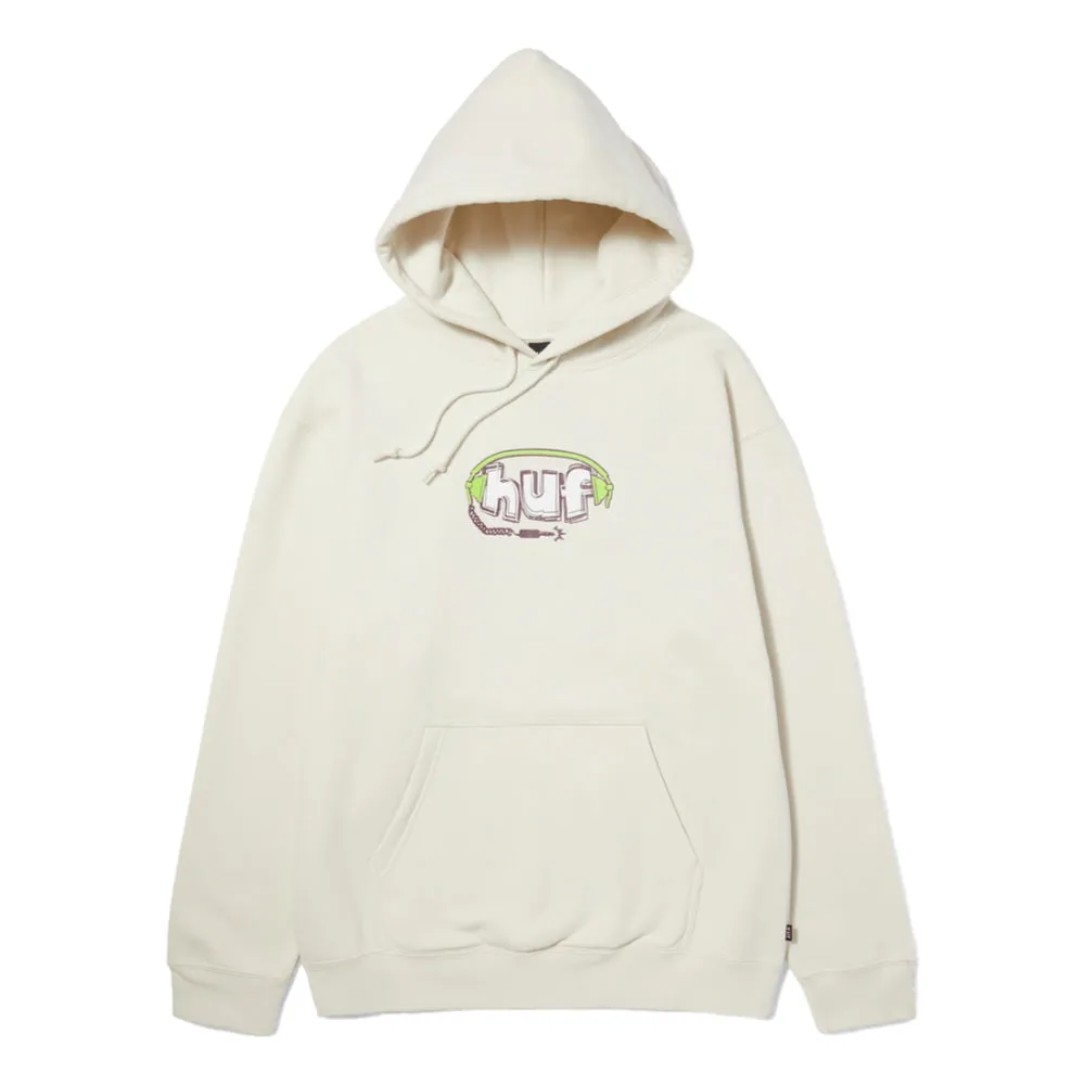 HUF PLUG ME IN P/O HOODIE-BONE