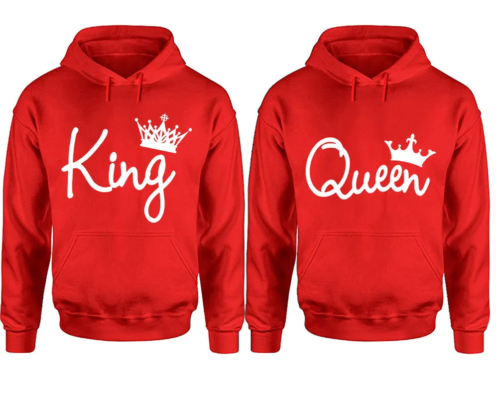 King and Queen Couple Matching Pullover Hoodies