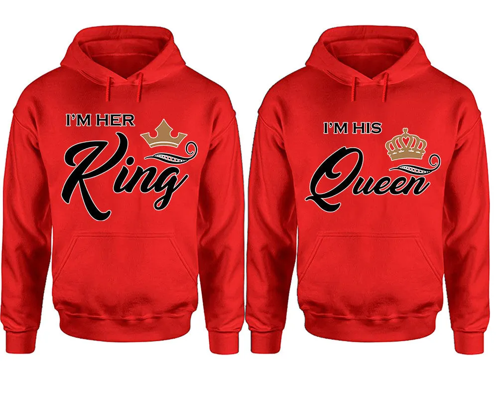 King and Queen Couple Matching Pullover Hoodies