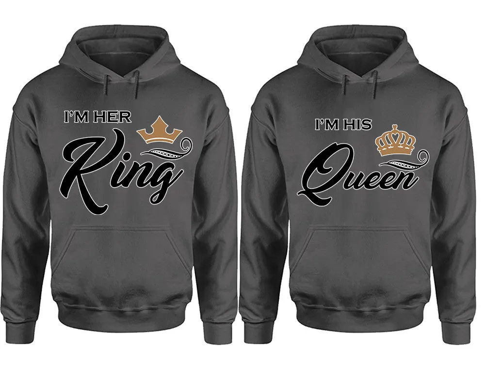 King and Queen Couple Matching Pullover Hoodies