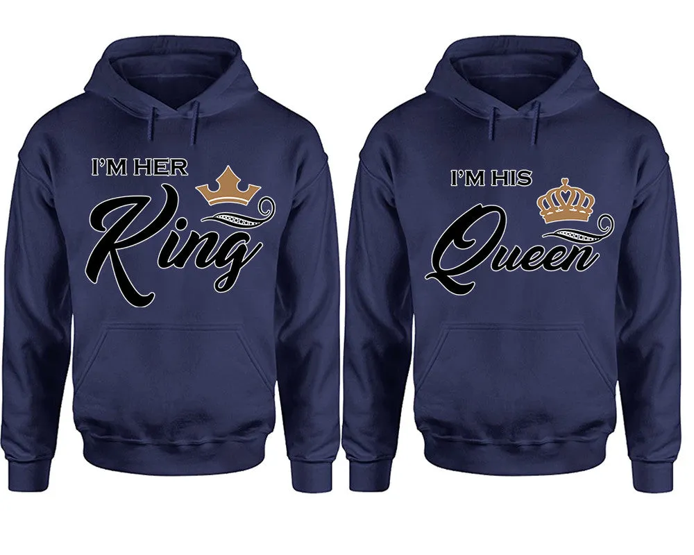 King and Queen Couple Matching Pullover Hoodies