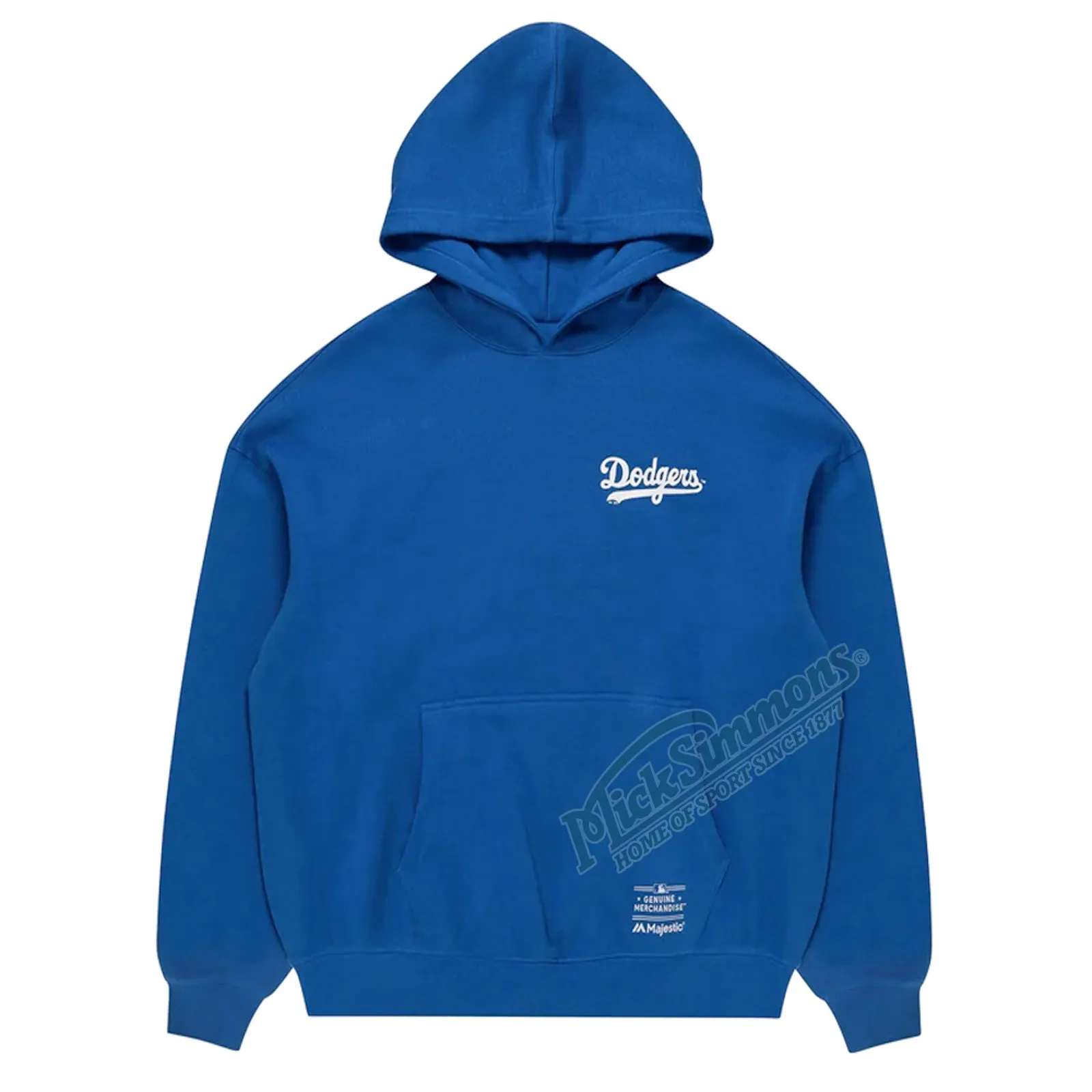 Los Angeles Dodgers Classic Crest hoodies MLB Classic Blue By Majestic