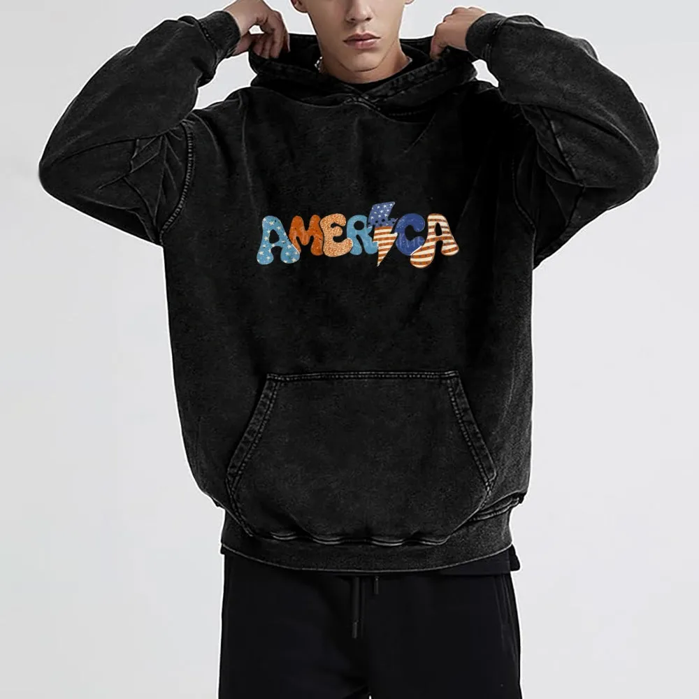 Mens America Hoodies