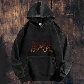 Mens Flame Hoodies