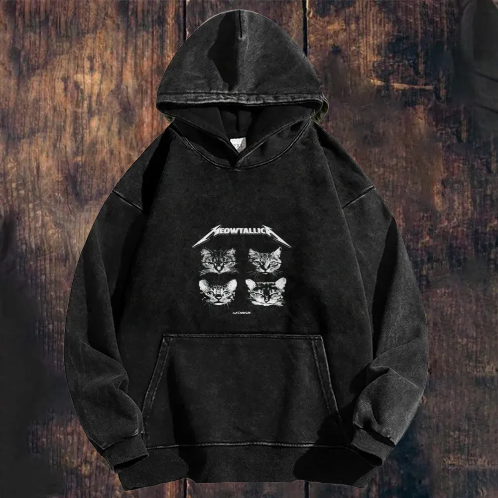 Mens Four Cats Hoodies