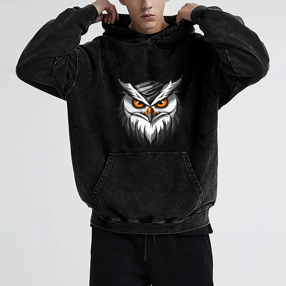 Mens Vintage Owl Hoodies