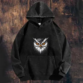 Mens Vintage Owl Hoodies