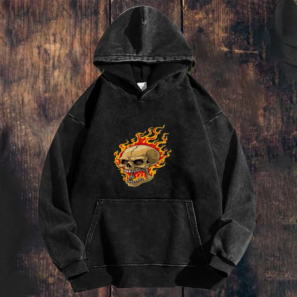 Mens Vintage Skeleton Hoodies