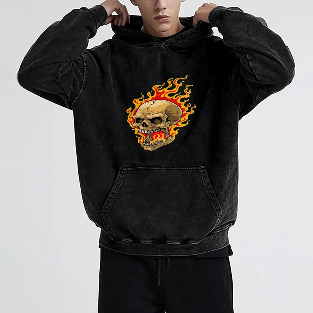 Mens Vintage Skeleton Hoodies