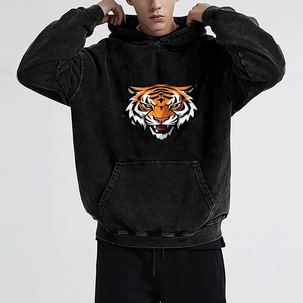 Mens Vintage Tiger Hoodies