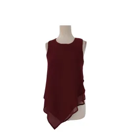 Mossio Maroon Sleeveless Blouse | Gently Used |