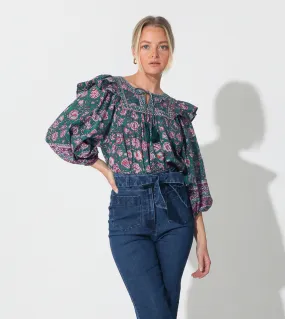 Mylah Blouse | Jade Floral