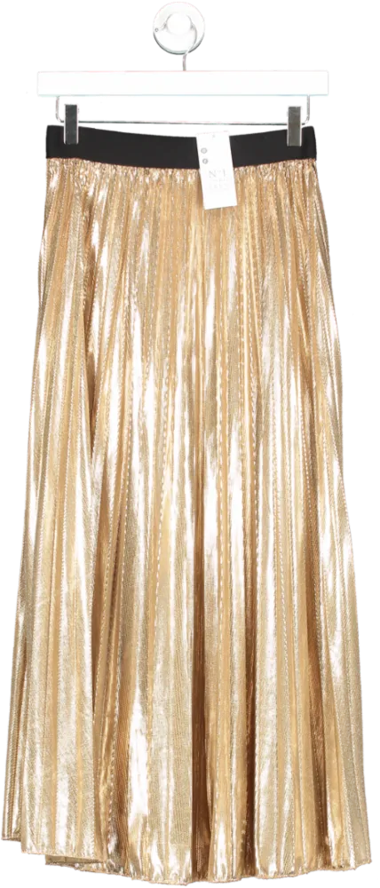 No.1 George Street Metallic Louisa Skirt Gold