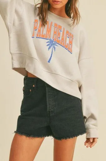 Palm Beach Cropped Sweatshirt