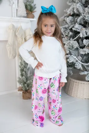 "Winter Wonderland " Girl's Plush PJ Pants