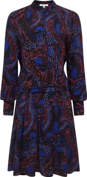 REISS Purple Sienna Printed Mini Dress UK 8