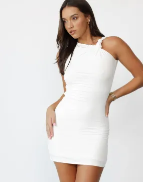 Sahana Mini Dress (White)