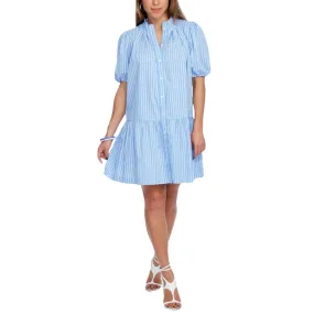 Sallie Stripe Dress - Blue/White