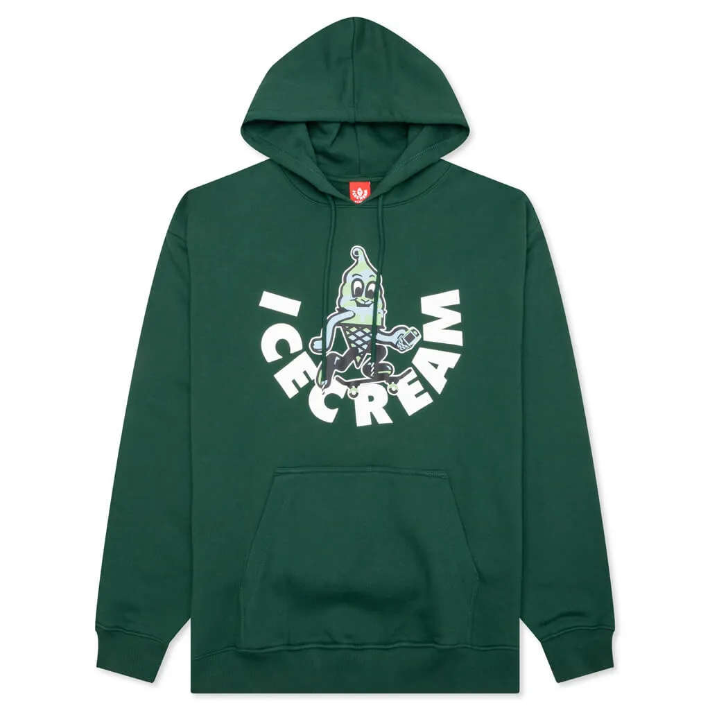 Skate More Hoodie - Dark Green